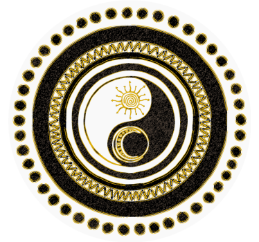 Poháralátétek szörnyszülött - yin yang körmintázat - TenStickers