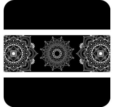 Komplex mandala motívum poháralátétek - TenStickers
