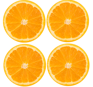 Színes narancs alátétek - TenStickers