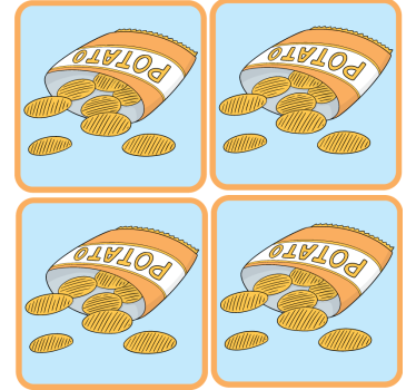 Poháralátétek szörnyszülött - snack táska illusztráció - TenStickers