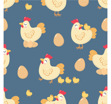 Játékos tyúkok tojásokkal - poháralátétek szörnyszülött - TenStickers
