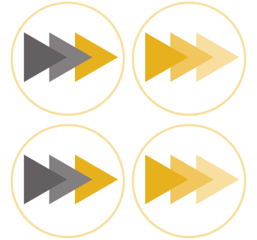 Irányított nyíl mintás poháralátétek szörnyszülött - TenStickers