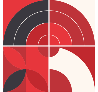 Geometrikus színmintás poháralátétek - TenStickers