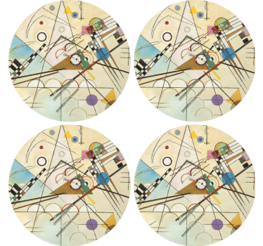 Csodálatos geometriai művészet festmény modern ital alátét - TenStickers
