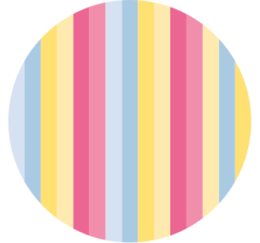 Színes csíkos mintás poháralátétek - TenStickers
