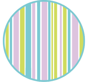 Gyönyörű csíkos design modern italalátét - TenStickers