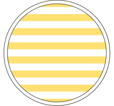 Sávos sárga mintás poháralátétek - TenStickers