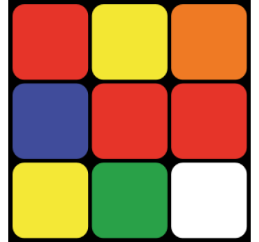 Közelről rubik kocka geeky alátétek - TenStickers