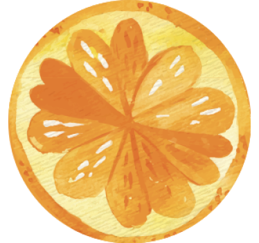 Citrus szelet koncepciók poháralátétek - TenStickers