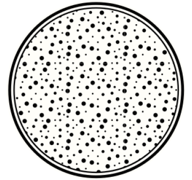 Fekete pont mintás poháralátétek - TenStickers