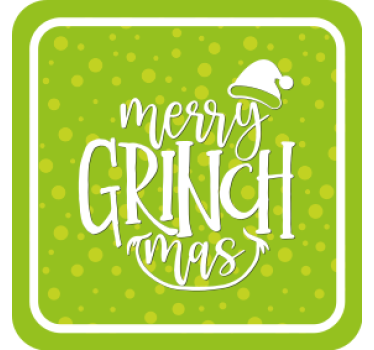 Vidám grinchmas eredeti design karácsonyi alátét - TenStickers