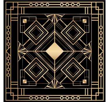 "art deco" ívek modern ital alátét - TenStickers