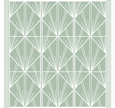 Geometrikus levélminta poháralátétek - TenStickers