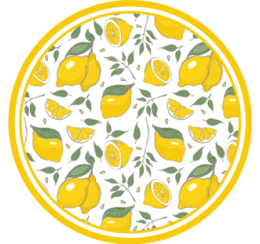 Citrommintás poháralátétek - TenStickers