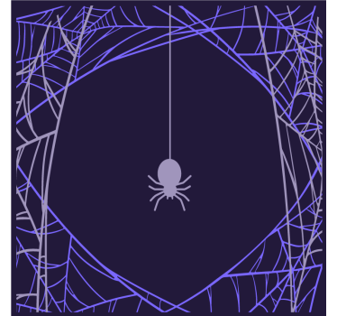 Poháralátétek halloween pókháló mintával - TenStickers