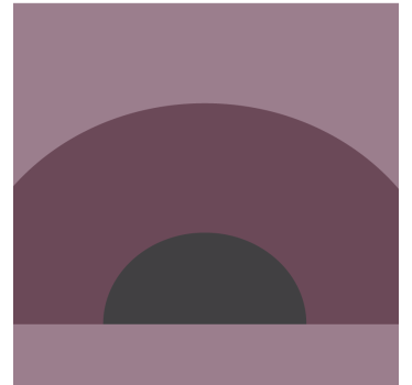 Sötét geometriai ívek modern ital alátét - TenStickers