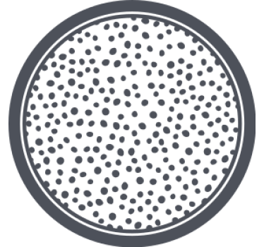 Kör alakú pöttyös mintás poháralátétek - TenStickers