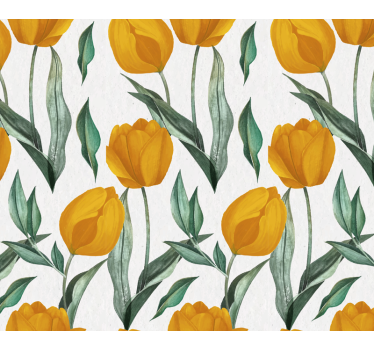 Sárga tulipán olajfestmény minta több alátét - TenStickers