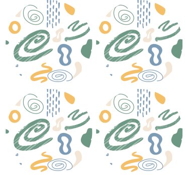 Absztrakt forgó minták poháralátétek - TenStickers
