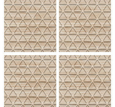 Textúrázott geometrikus mintás poháralátétek - TenStickers