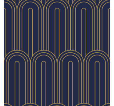 Art deco lila formájú retro alátétek - TenStickers