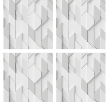 Geometrikus domború mintás poháralátétek - TenStickers