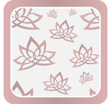 Lotus mintás poháralátétek - TenStickers