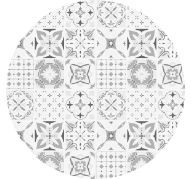 Geometrikus virágkompozíciók poháralátétek - TenStickers