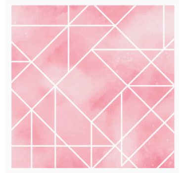 Geometrikus rózsaszín minta poháralátétek - TenStickers