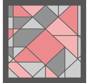 Geometrikus mintázatú poháralátétek - TenStickers