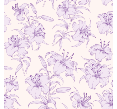 Elegáns liliom minta poháralátétek - TenStickers