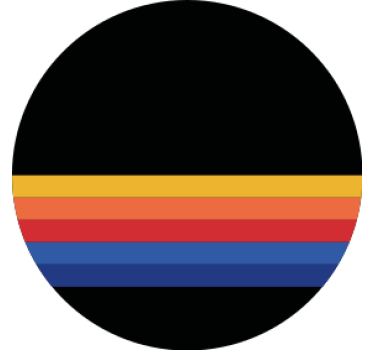 Színes csíkos körmintás poháralátétek - TenStickers