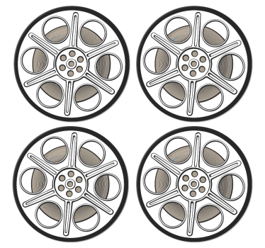 Mozifilmes retro alátétek - TenStickers