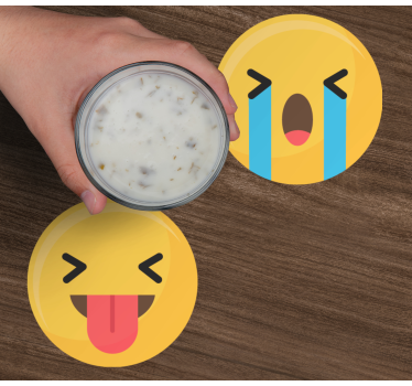 A közösségi média emojis geeky alátéteket - TenStickers