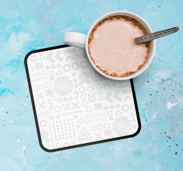Absztrakt geometrikus minták poháralátétek - TenStickers
