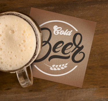 Bézs hideg söralátét - TenStickers