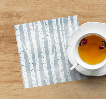 Bükkfa minta poháralátétek - TenStickers