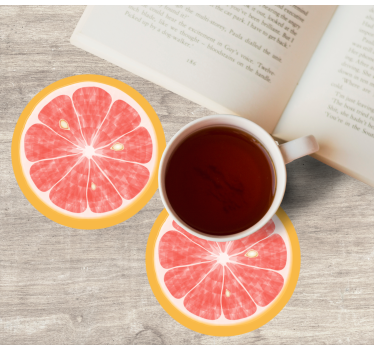 Citrus szelet mintás poháralátétek szörnyszülött - TenStickers