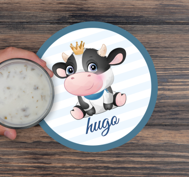 Cuki tehén illusztráció - poháralátétek testreszabható - TenStickers