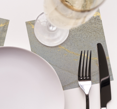 Elegáns aranyfóliás felület poháralátétek - TenStickers