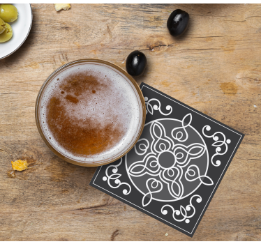 Elegáns díszcsempe cserép alátét - TenStickers