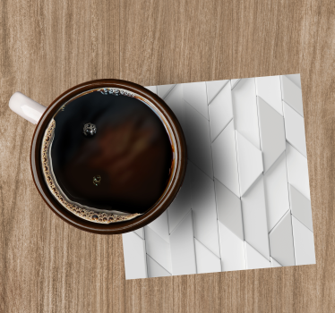 Geometrikus domború mintás poháralátétek - TenStickers