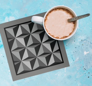 Geometrikus formák mintás poháralátétek - TenStickers