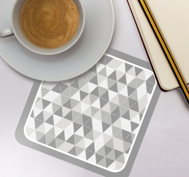 Geometrikus háromszög minta poháralátétek - TenStickers