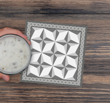 Geometrikus rétegezett mintás poháralátétek - TenStickers