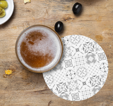 Geometrikus virágkompozíciók poháralátétek - TenStickers