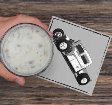 Időtlen hot rod Ábrázolás poháralátétek szörnyszülött - TenStickers