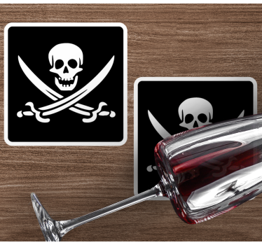 Kalóz jolly roger geeky alátétek - TenStickers