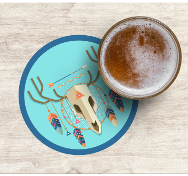 Koponya boho stílusú modern italvasút - TenStickers