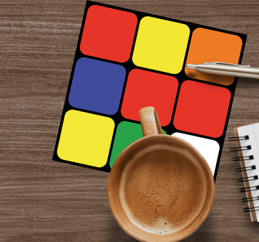 Közelről rubik kocka geeky alátétek - TenStickers